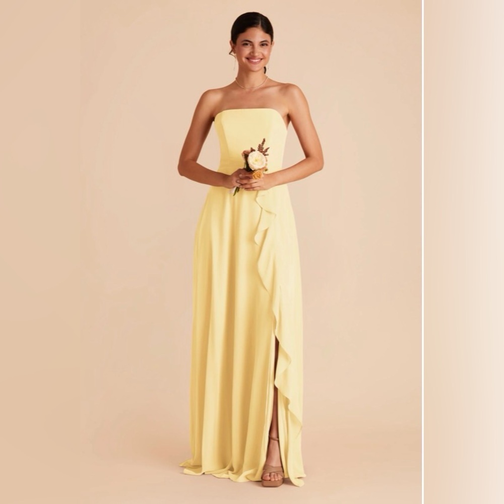 Winnie Dress in Chiffon Yellow Sorbet